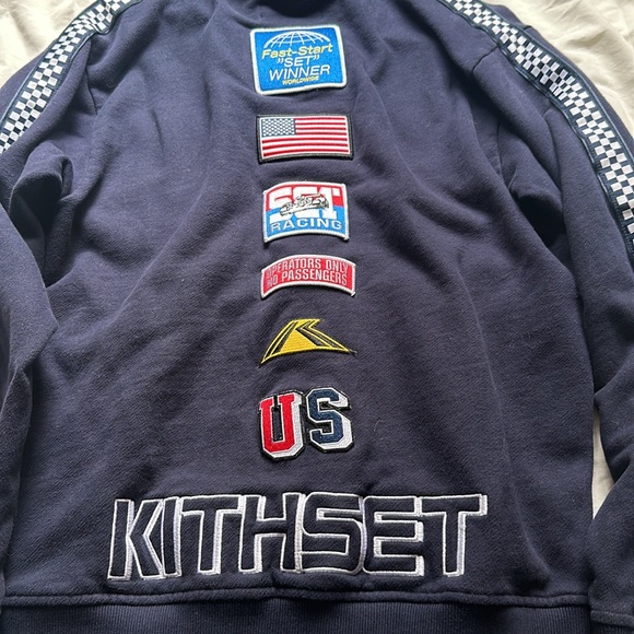 KITH RACING HOODIE NAVY - Picture 4 of 5